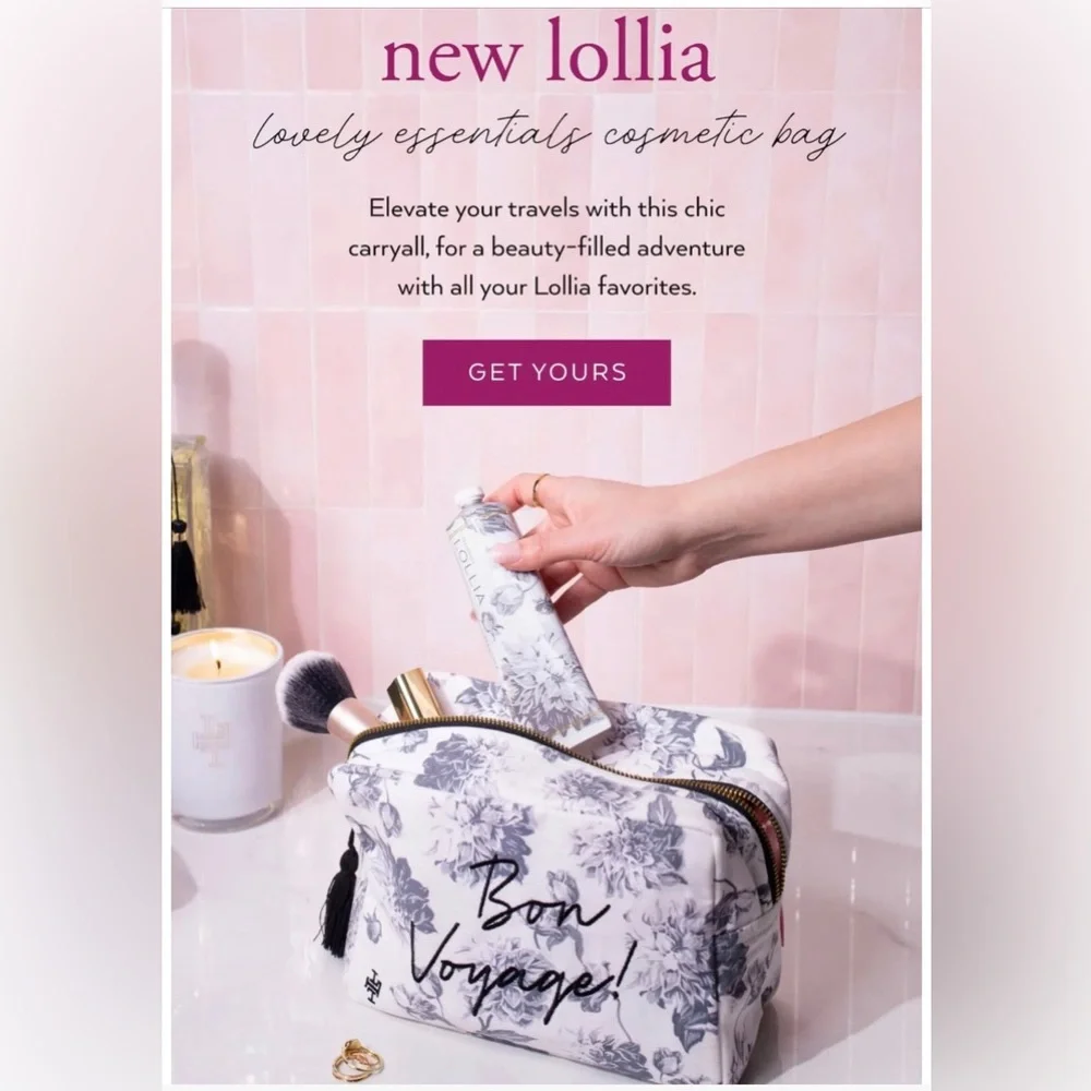 Limited Edition Lollia Cosmetic Bag